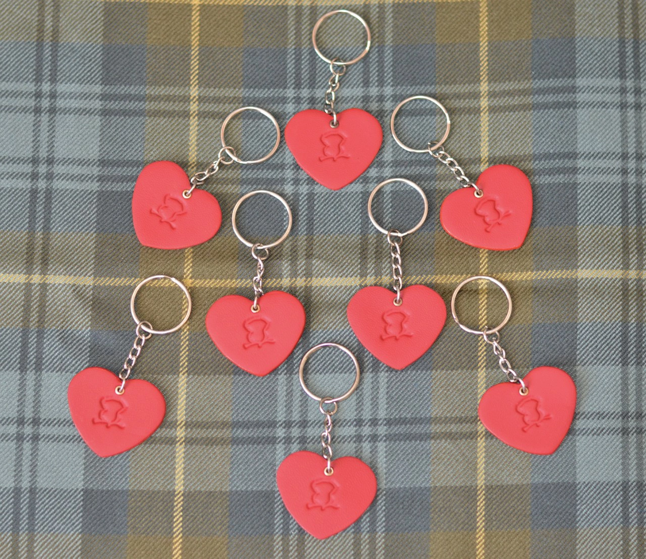 Small heart key ring